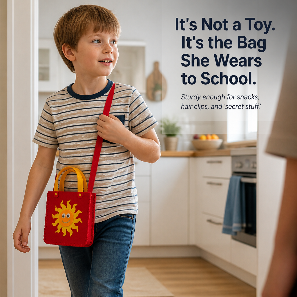 Weavy™ — Trade Screen Time for a Felt Bag Your Kid Sews Themselves