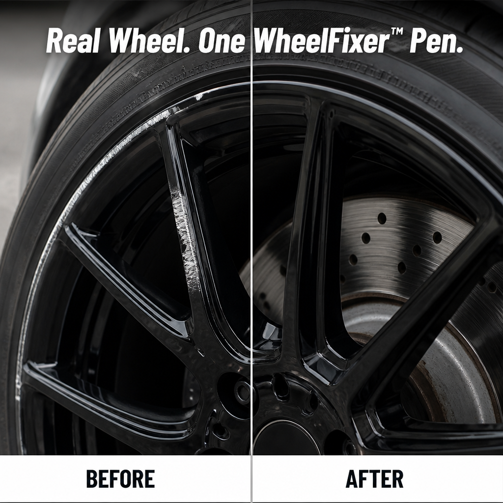 WheelFixer™ — Cover Curb Rash & Restore Factory Gloss-Black Rims in Minutes