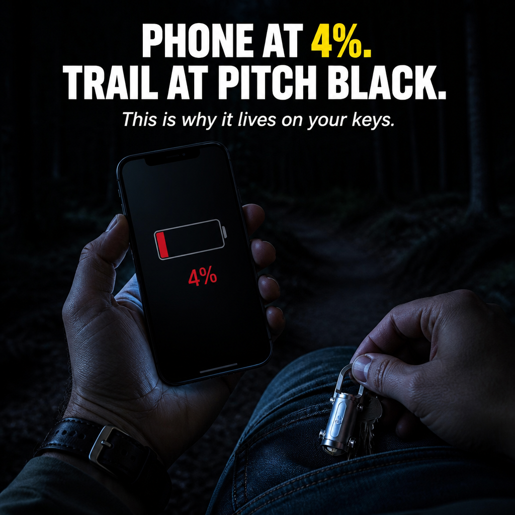 ValorBeam™ — Carry a 1200-Lumen Flashlight and Phone Charger on Your Keys