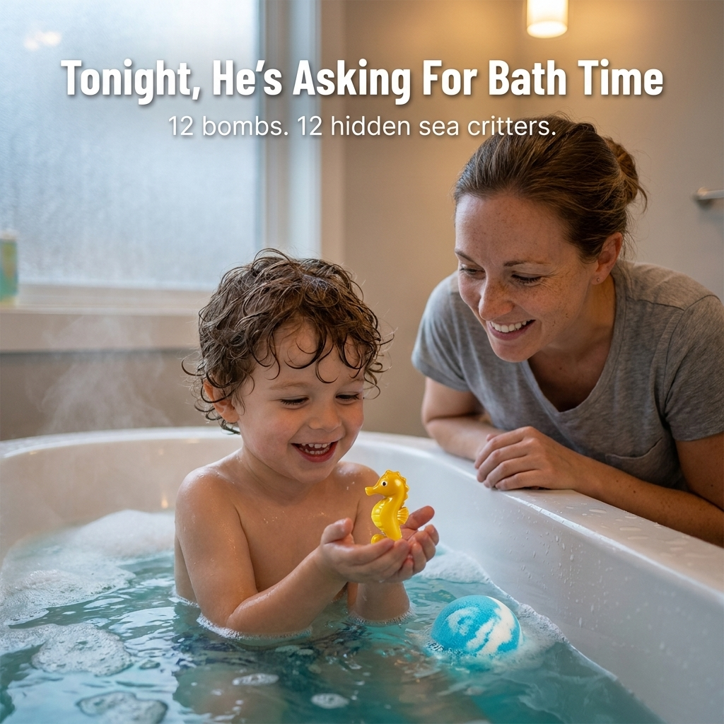 AquaMuse™ — End The Bath Time Battle With 12 Hidden Sea Critters
