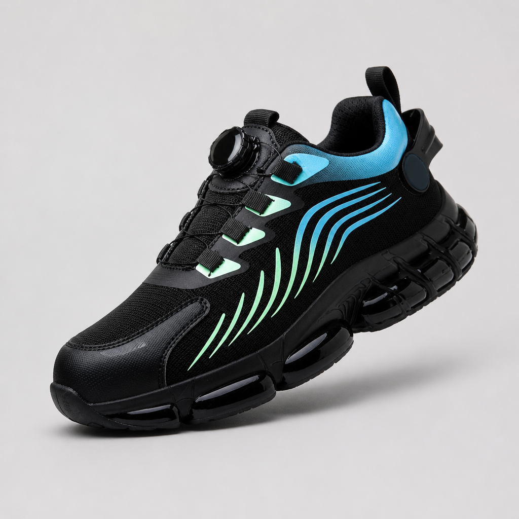 VivaStride™ – Steel-Toe Work Sneakers with Quick-Twist Lacing System
