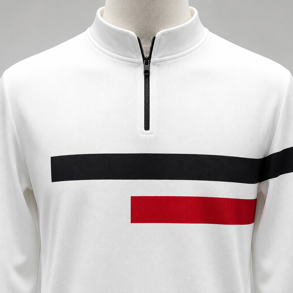 RevitaFit™ – Bold Color-Block Two-Piece Set with Half-Zip Mock Neck
