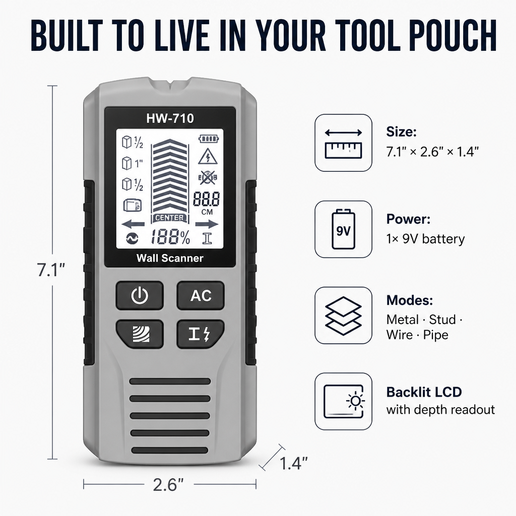 VisiTrace™ — Spot Studs, Wires & Pipes Before You Drill a Single Hole