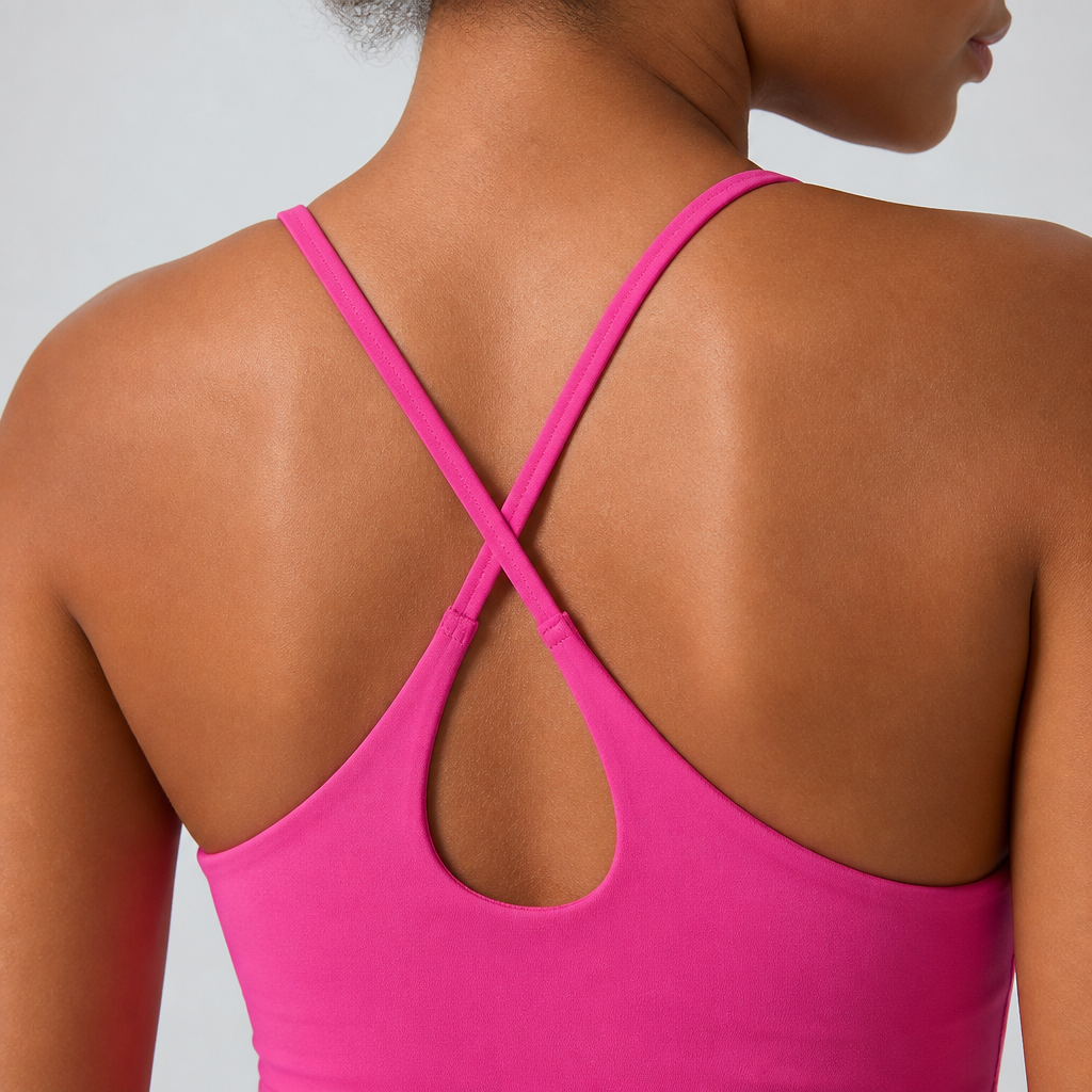 VerveStride™ – Backless Athletic Dress with Built-In Shorts & Side Pockets