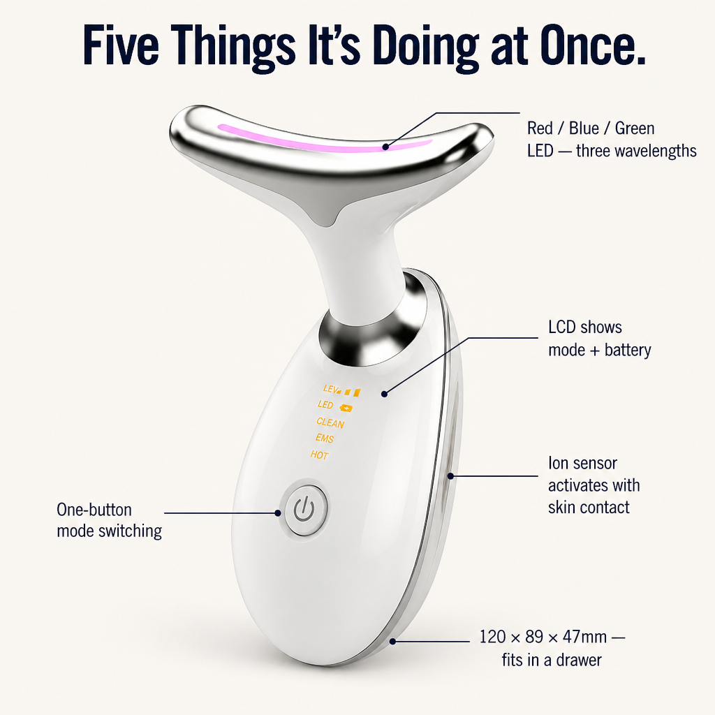 RadiVive™ — Treat Tech-Neck Lines and Sagging Jawline in 10 Minutes a Day