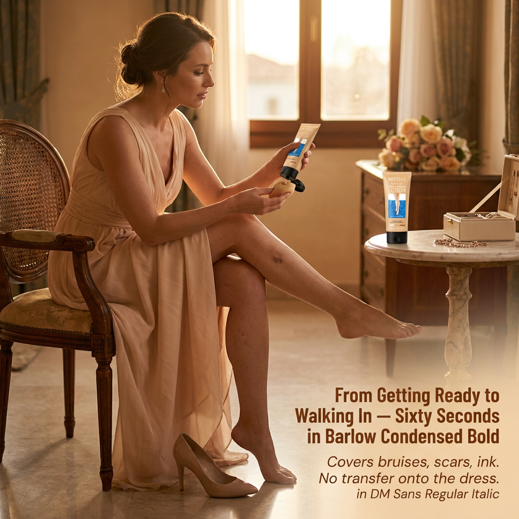 RadiantaCover™ — Brush On Vacation Legs in 60 Seconds, Skip the Self-Tanner