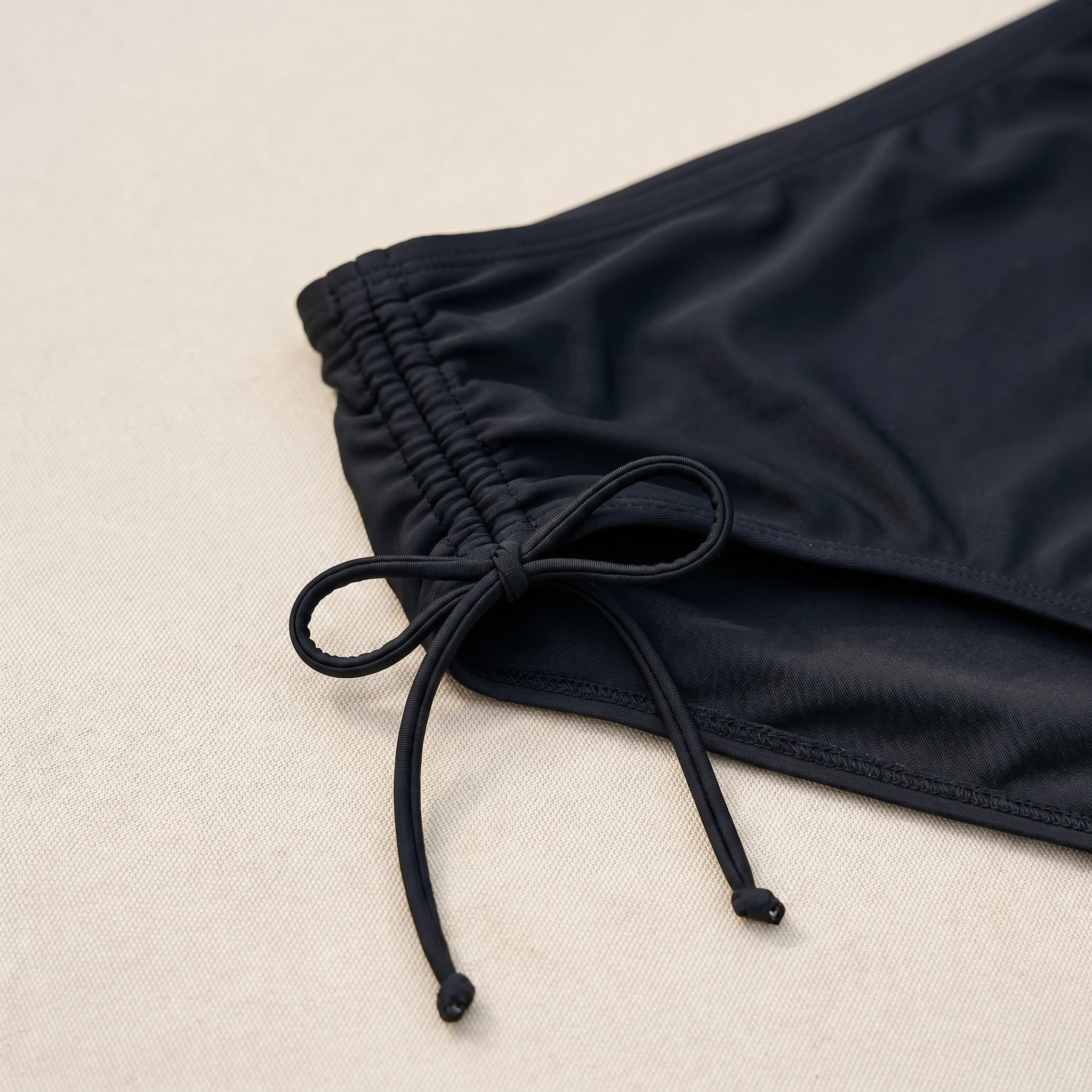 LunaSeam™ – High-Waist Halter Bikini Set with Woven Chevron Band