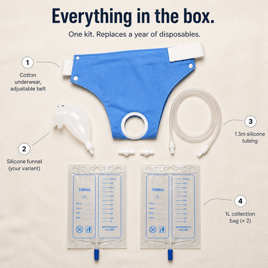 VitaGuard™ — End the 2 AM Diaper Change With Discreet, Reusable Urine Collection