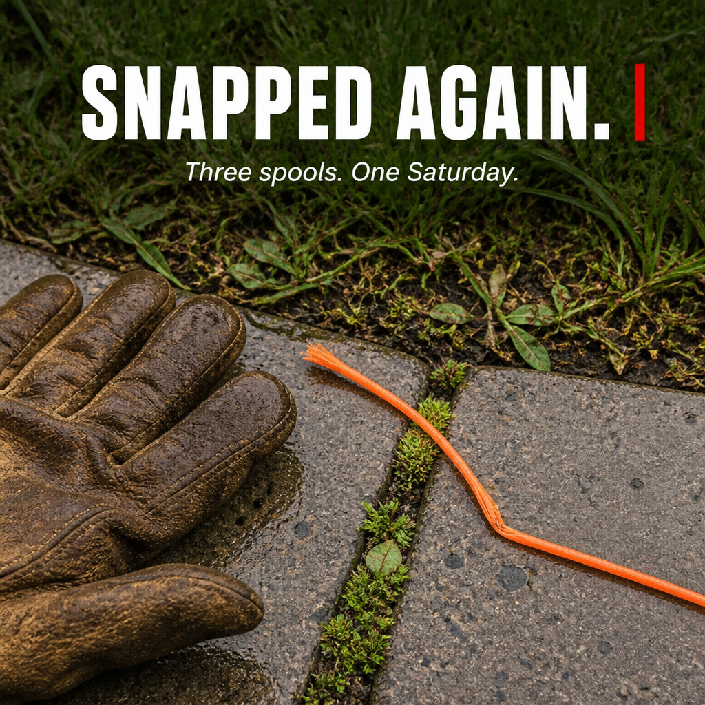 StriderEdge™ — Grind Through Weeds, Moss & Stone Joints Without Snapping Lines