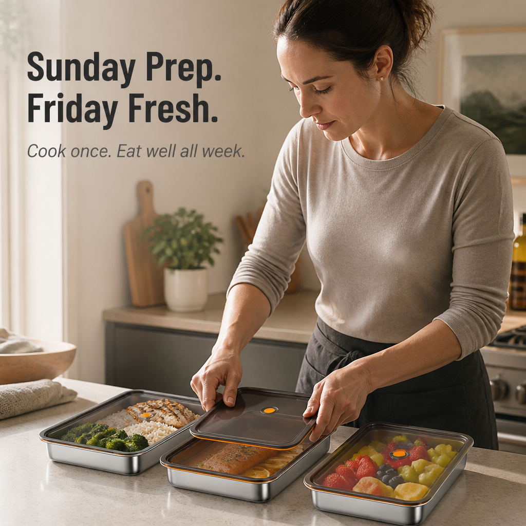 SealedPure™ — Lock In Freshness 5x Longer with Restaurant-Grade Steel