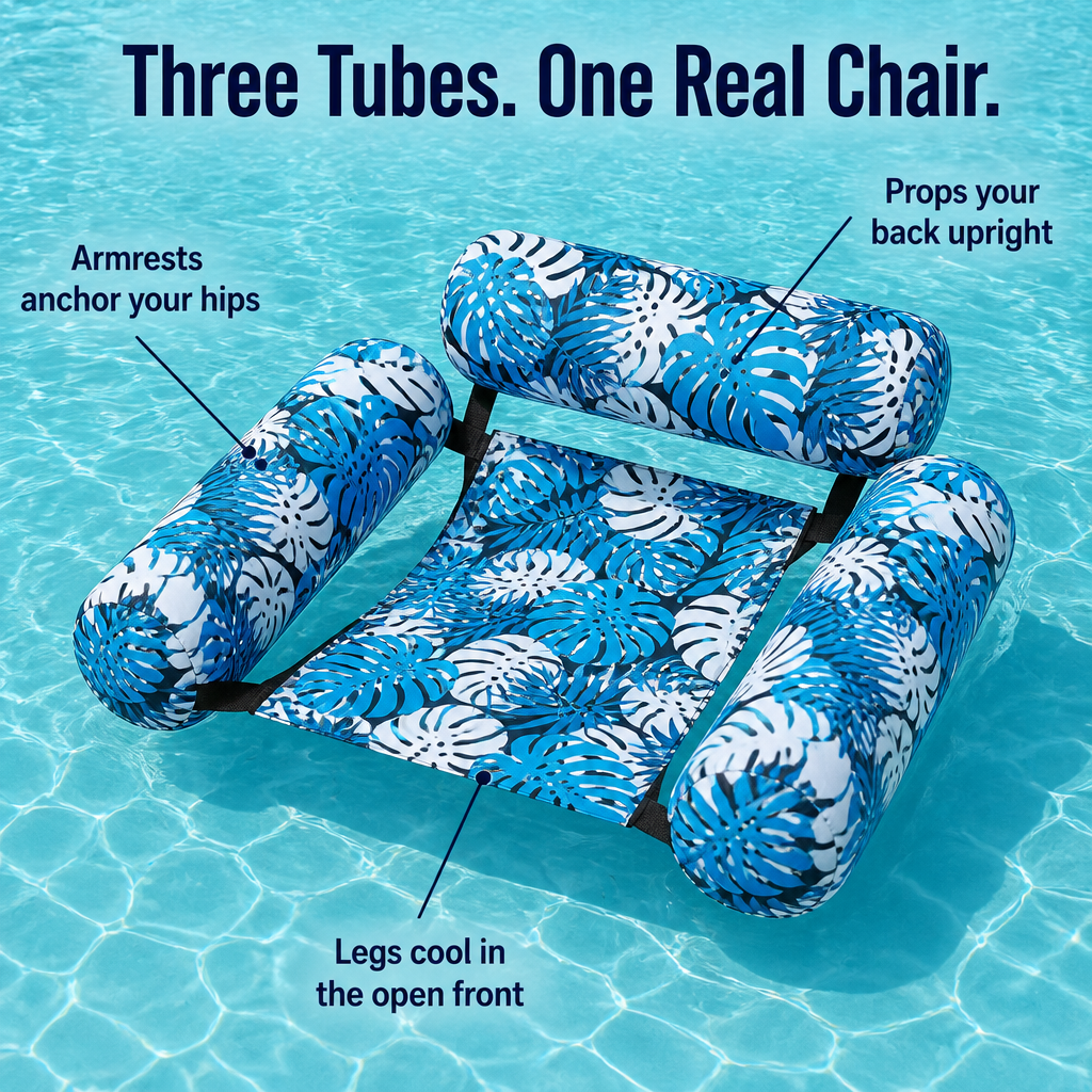 TripleDrift™ — Float Like a Lounge Chair, Not a Flat Pool Raft
