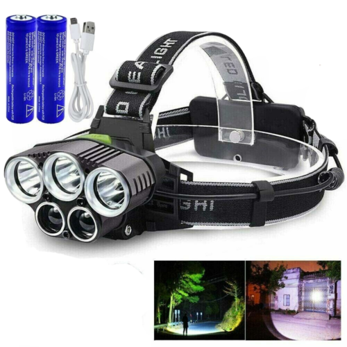 5X Waterproof LED Headlamp Set with High Power
