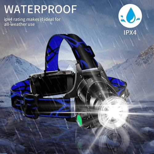Waterproof LED Headlamp Set with High Power