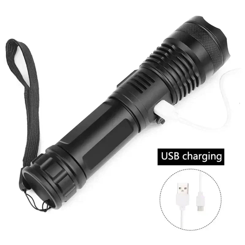 Powerful Tactical Flashlight with LED Technology