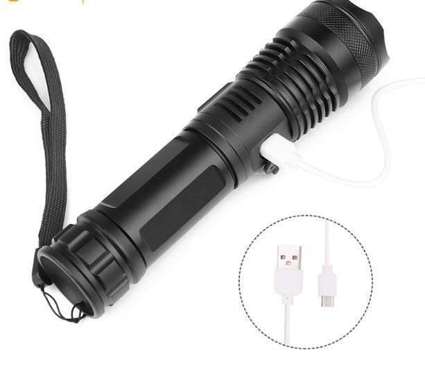 Rechargeable XHP70.2 LED Flashlight with High Power USB