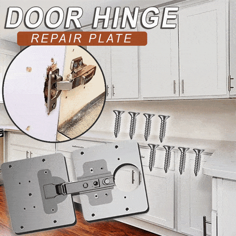 Hingee™ Door Hinge Repair Plate (4 pieces)