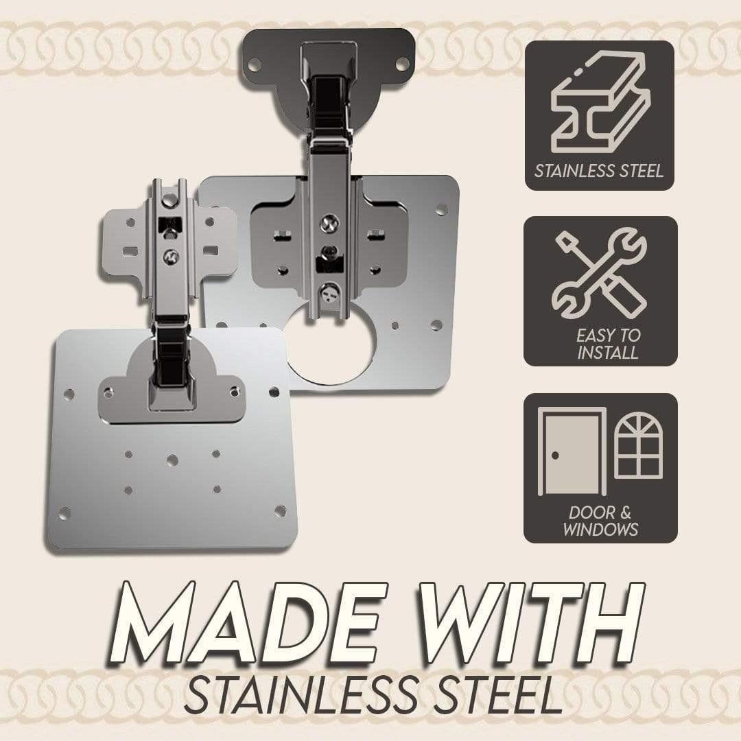 Hingee™ Door Hinge Repair Plate (4 pieces)