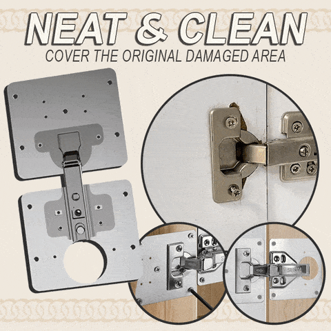 Hingee™ Door Hinge Repair Plate (4 pieces)
