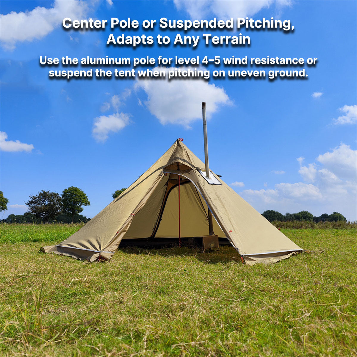 All-Season Lightweight Tent for 1-3 People