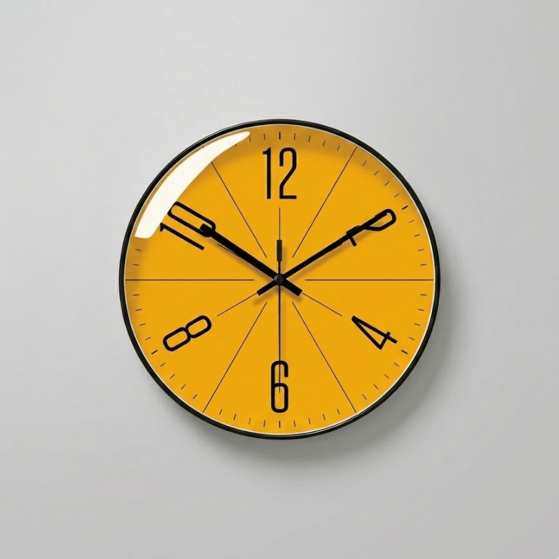 Minimalist Design Wall Clock for Quiet Environments