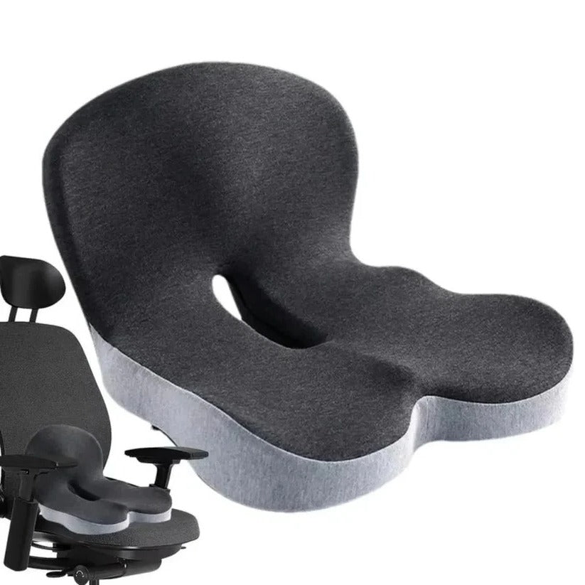 Ergonomic Back Support Pillow – Lumbar Cushion for Car Seats and Chairs