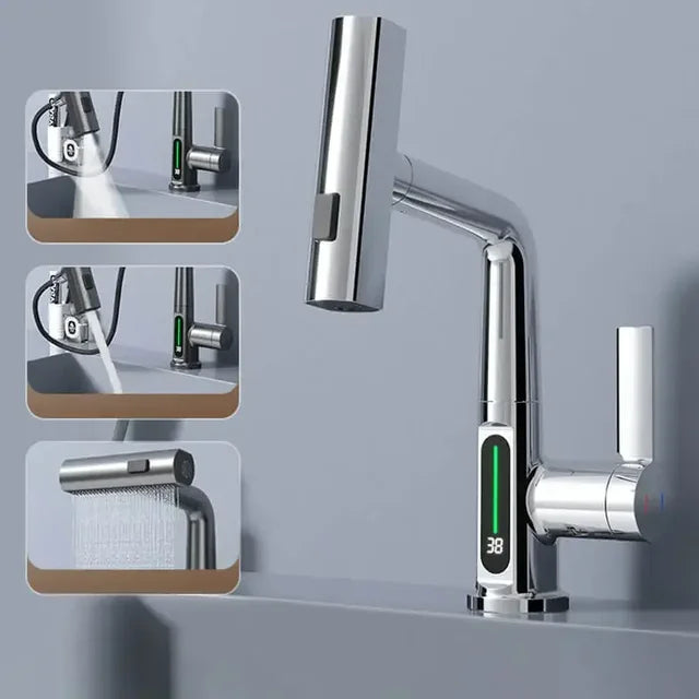 Smart Kitchen Faucet with Easy Temperature Adjustment