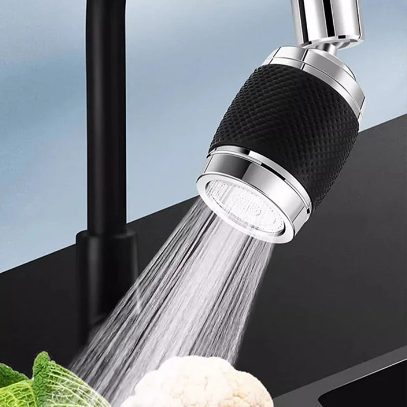 360° rotatable splash-proof faucet attachment – Easy and clean rinsing