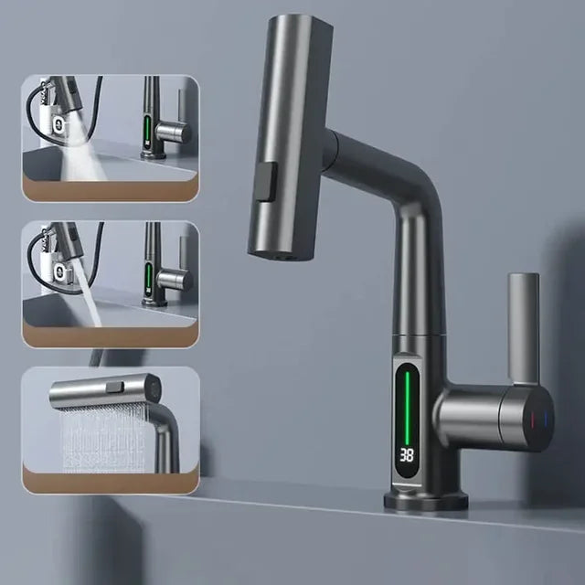 Smart Kitchen Faucet with Easy Temperature Adjustment