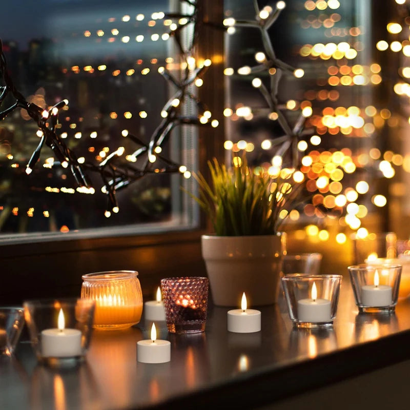 Rechargeable LED Candles with USB Charging Station