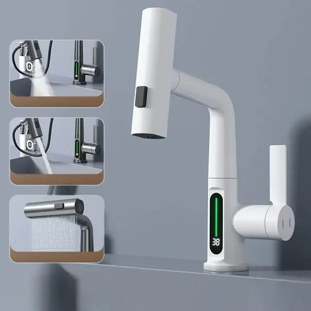 Smart Kitchen Faucet with Easy Temperature Adjustment