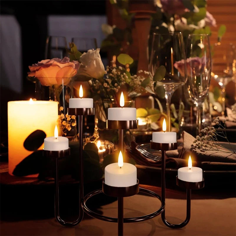Rechargeable LED Candles with USB Charging Station