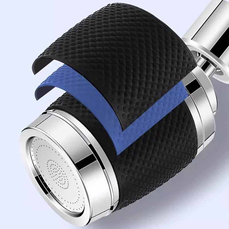 360° rotatable splash-proof faucet attachment – Easy and clean rinsing