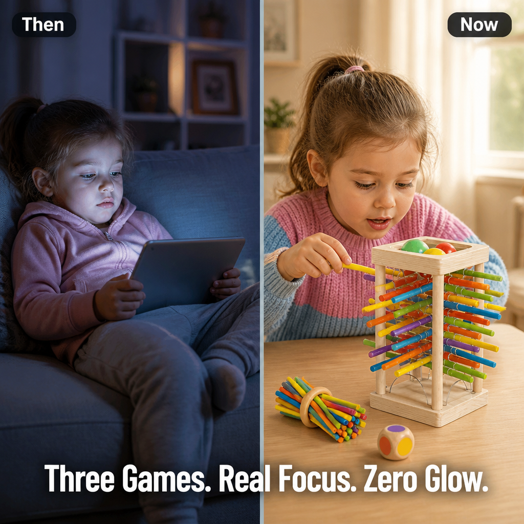 BrainBrite™ — Swap Tablet Time for Focus-Building Wooden Skill Play