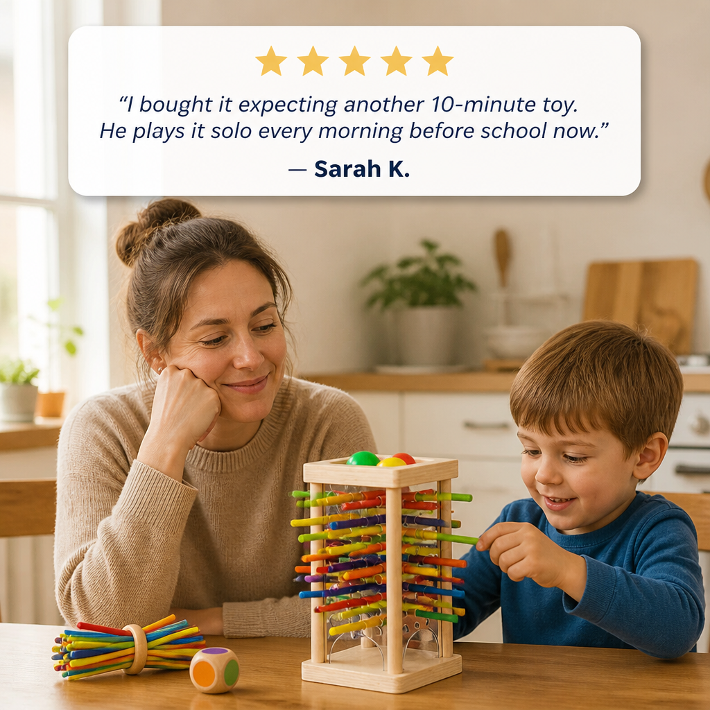 BrainBrite™ — Swap Tablet Time for Focus-Building Wooden Skill Play