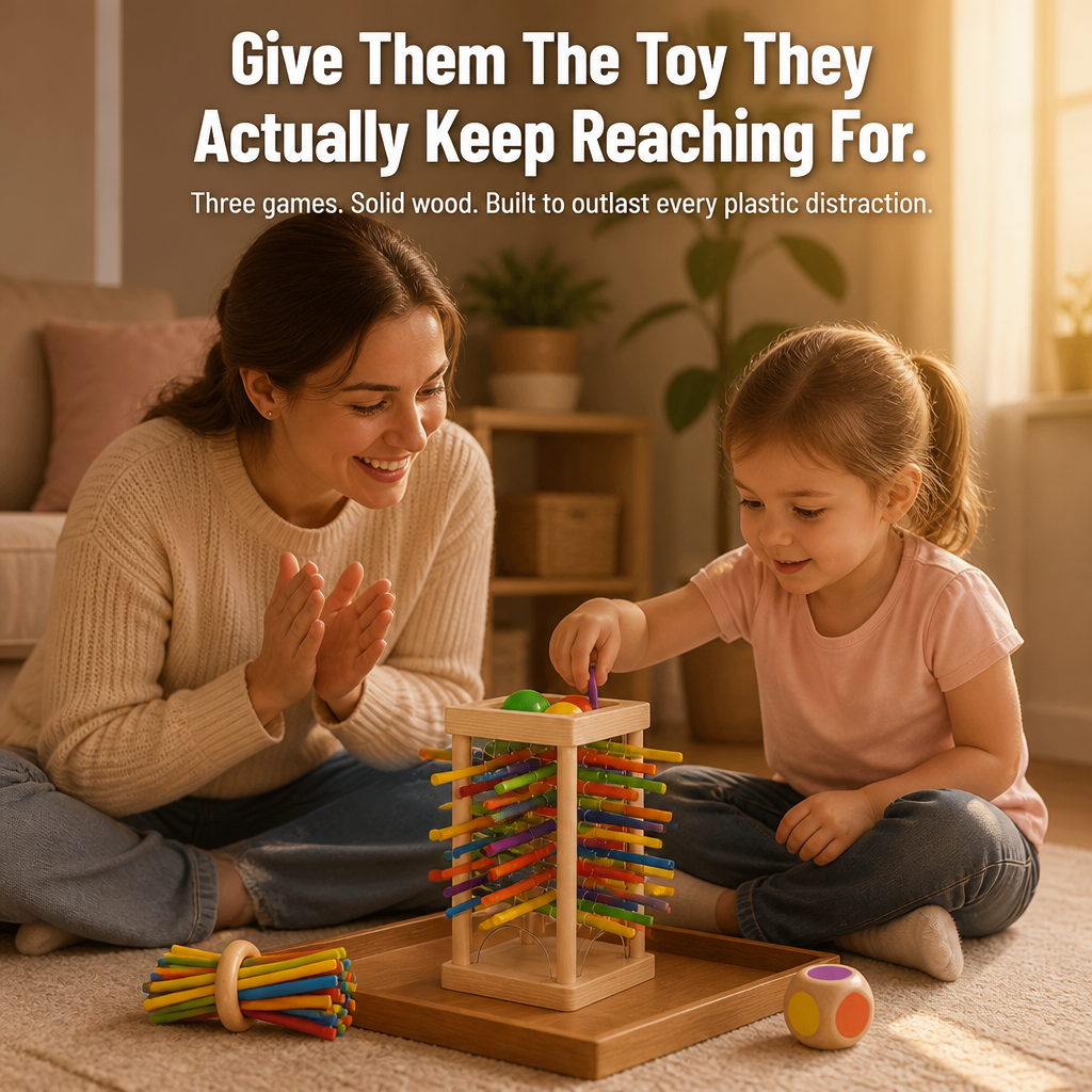BrainBrite™ — Swap Tablet Time for Focus-Building Wooden Skill Play