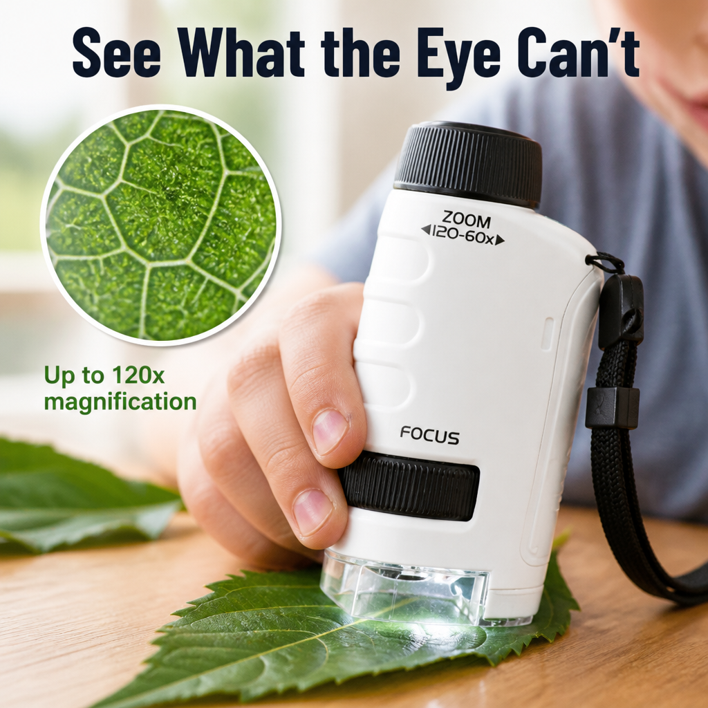 SpectraScope™ — Turn Backyard Leaves and Bugs Into 120x Discoveries Kids Beg to Repeat