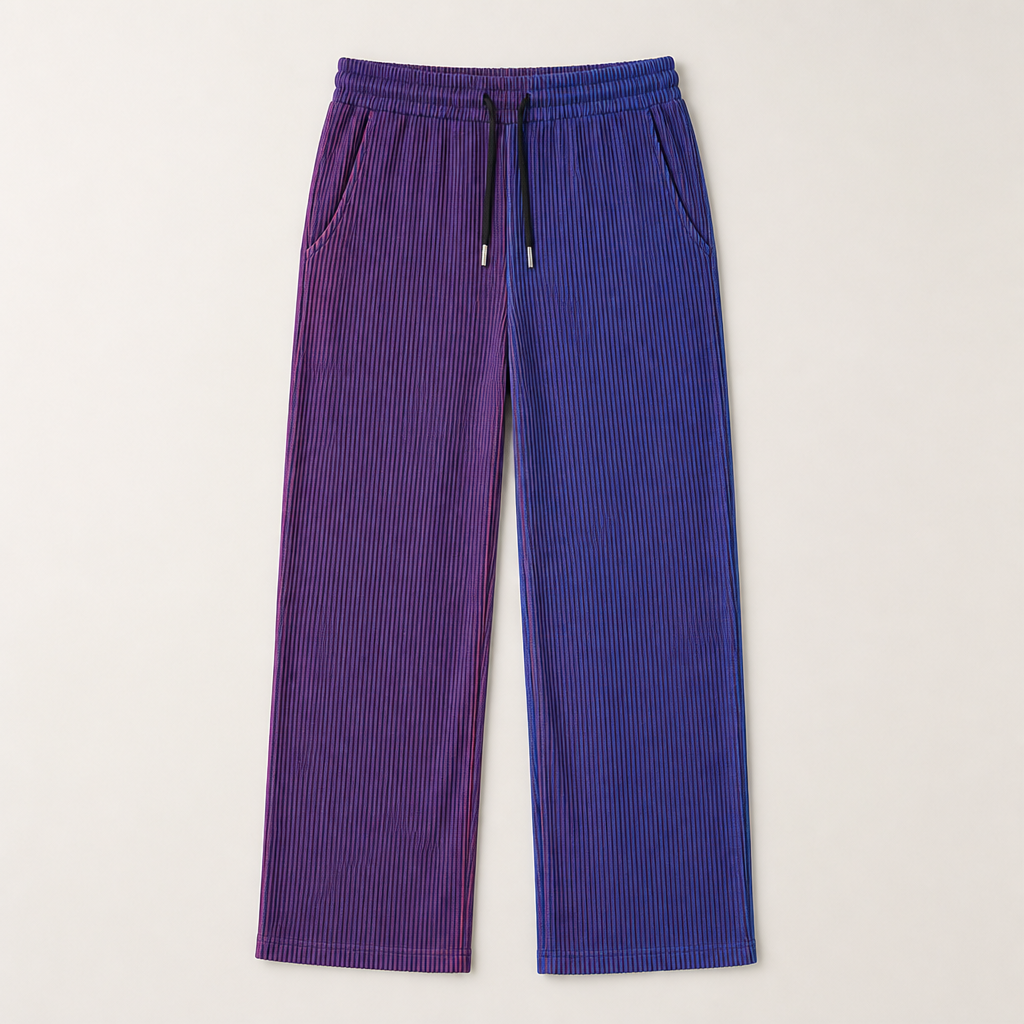 VeroStride™ – Lightweight Pleated Straight-Leg Pants with Drawstring Waist