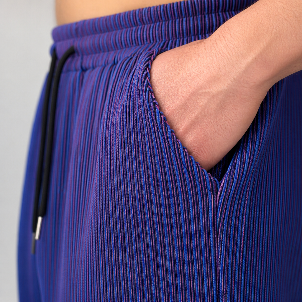 VeroStride™ – Lightweight Pleated Straight-Leg Pants with Drawstring Waist
