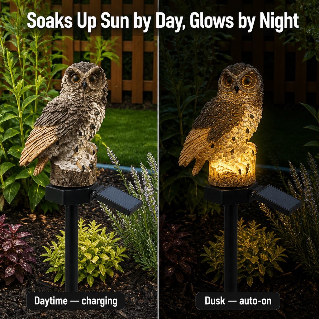SolarHoot™ — Light Up Your Garden With a Warm, Magical Owl Glow