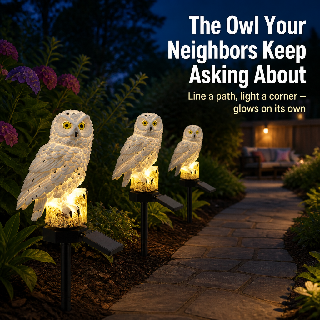 SolarHoot™ — Light Up Your Garden With a Warm, Magical Owl Glow