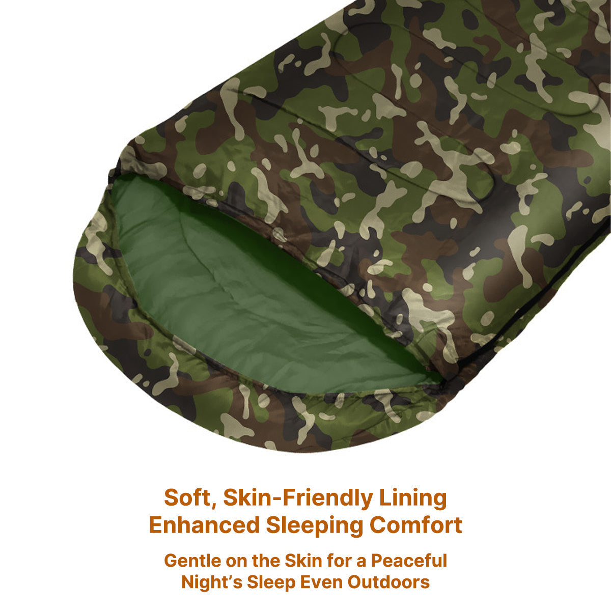 Camo Sleeping Bag for Cold Weather Conditions