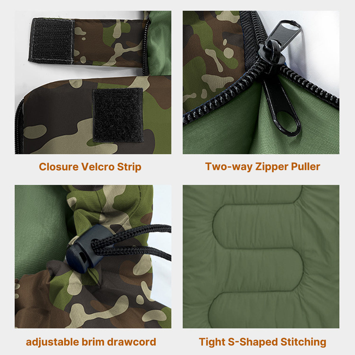 Camo Sleeping Bag for Cold Weather Conditions