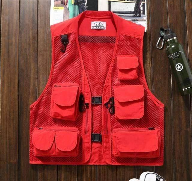 Fishing and Hunting Vest with Multiple Pockets for Outdoor Use