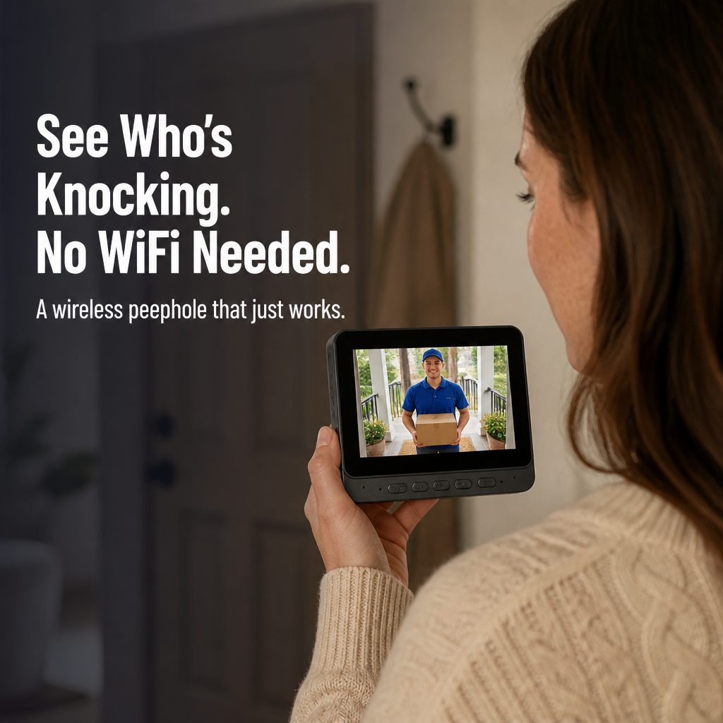 SecureSight™ — See and Talk to Visitors Without WiFi or Monthly Fees