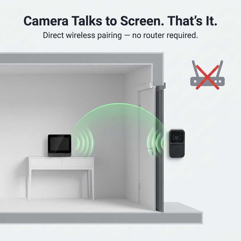 SecureSight™ — See and Talk to Visitors Without WiFi or Monthly Fees