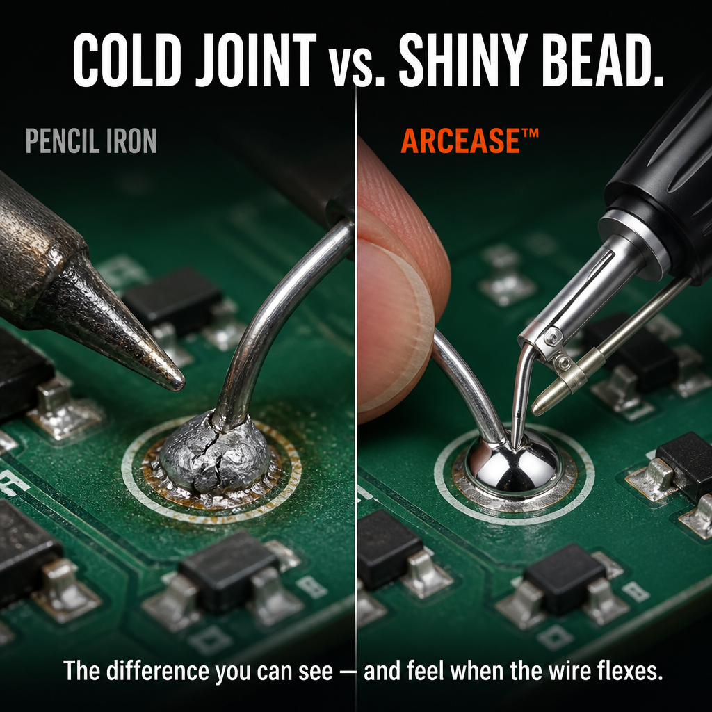 ArcEase™ — Pull the Trigger, Lay Shiny Joints, Free Your Other Hand