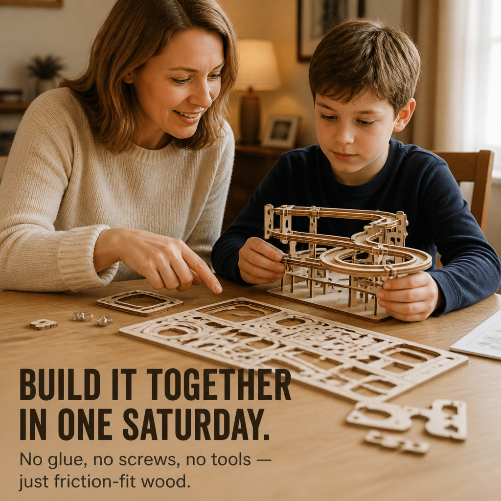 VitalRun™ — Build a Wooden Marble Run That Survives Past February