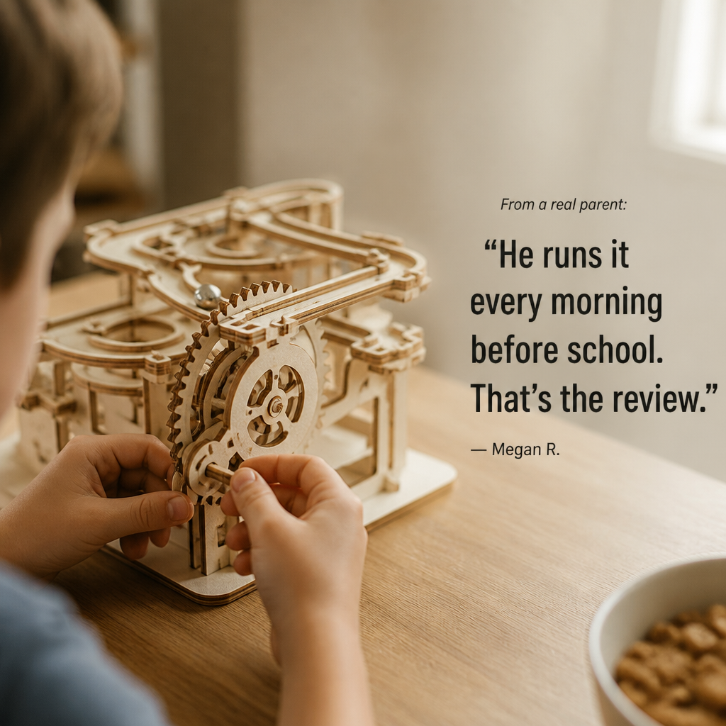 VitalRun™ — Build a Wooden Marble Run That Survives Past February