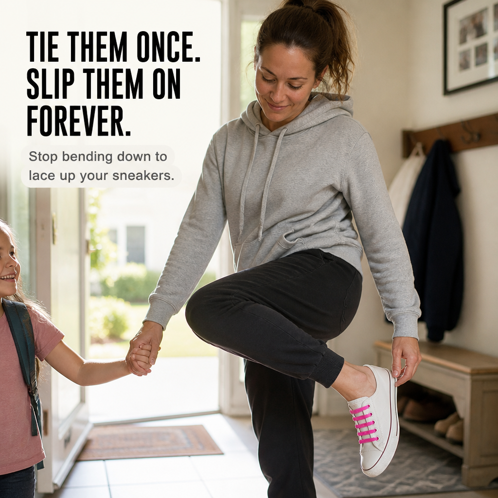 RamoraLace™ — Tie Once and Turn Any Sneaker Into a Slip-On for Life