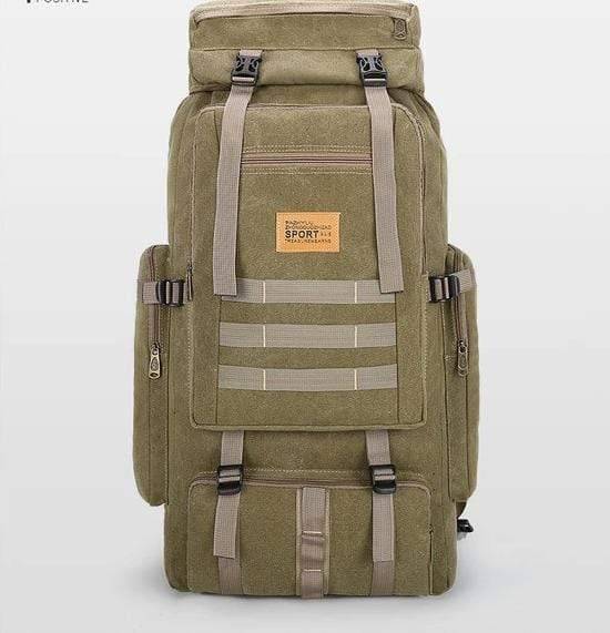 Military-Style 80L Backpack for Hiking and Outdoor Adventures